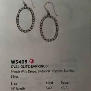 Silpada Oval Glitz Earrings